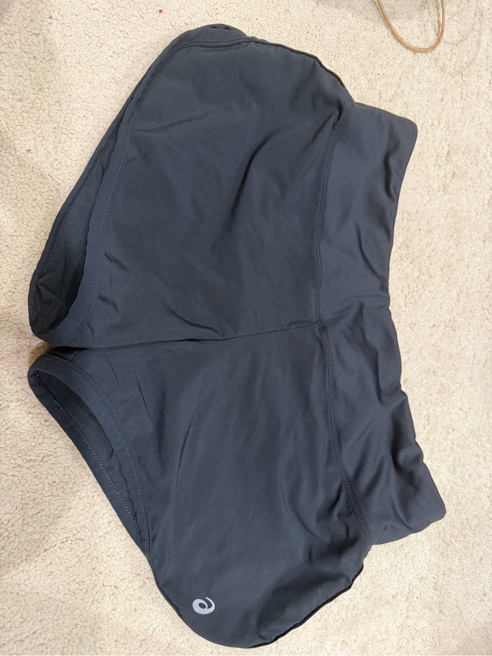 ASICS Black Womens Athletic Running Shorts